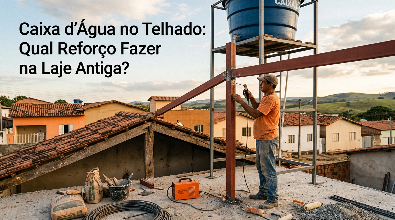 Caixa d'Água no Telhado: Qual Reforço Fazer na Laçada Antiga?