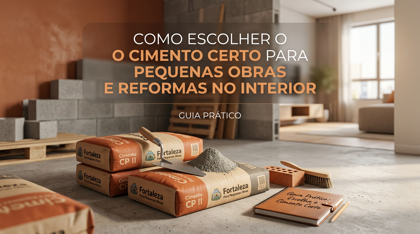 Como Escolher o Cimento Certo para Pequenas Obras e Reformas no Interior: Guia Prático