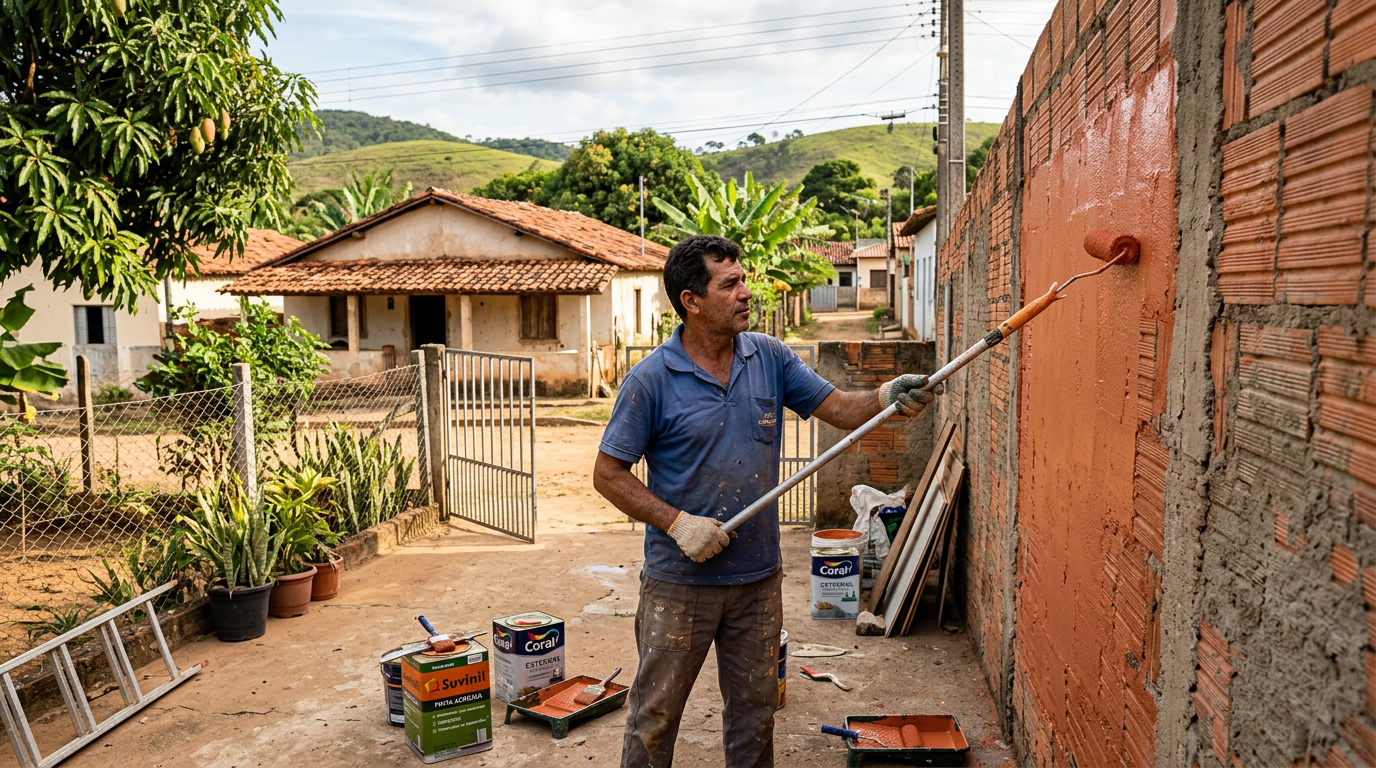 Como pintar o muro do quintal para não descascar na primeira chuva