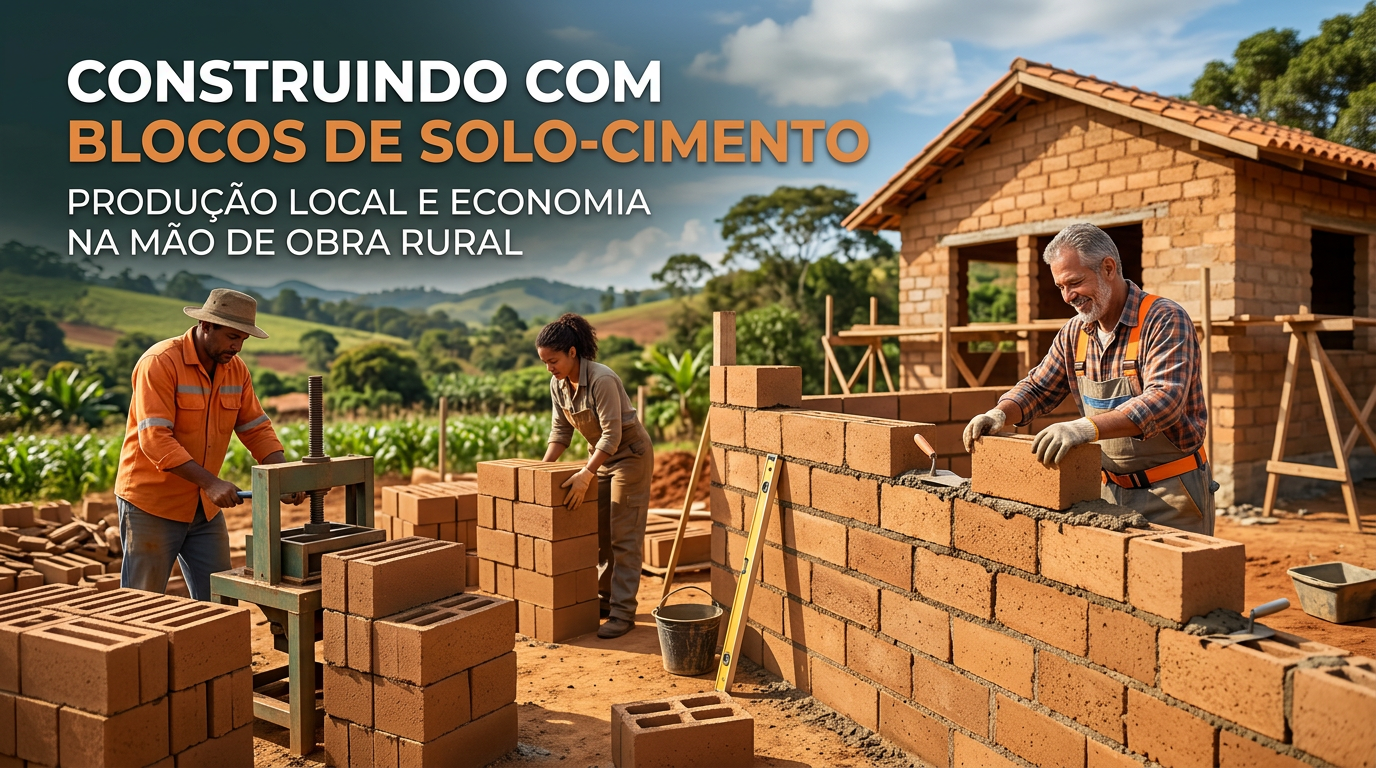 Construindo com Blocos de Solo-Cimento: Produção Local e Economia na Mão de Obra Rural