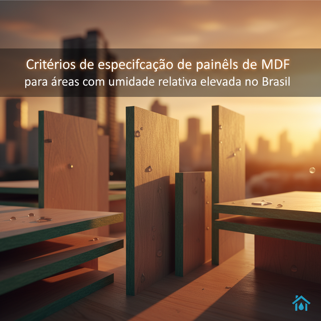 Critérios de especificação de painéis de MDF para áreas com umidade relativa elevada no Brasil