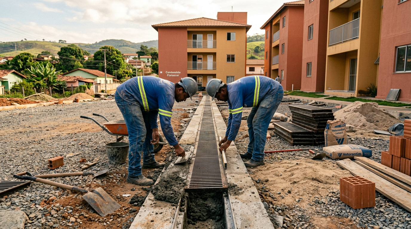 Critérios de seleção e instalação de grelhas lineares de captação de água pluvial em estacionamentos de condomínios residenciais verticais