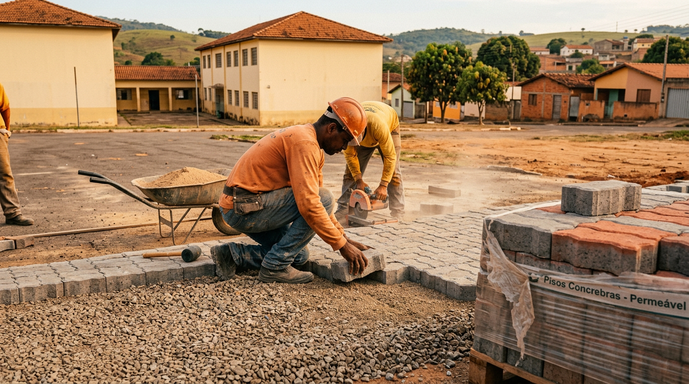 Critérios para especificação e instalação de pisos intertravados permeáveis em pátios de estacionamento de escolas urbanas com restrição de drenagem