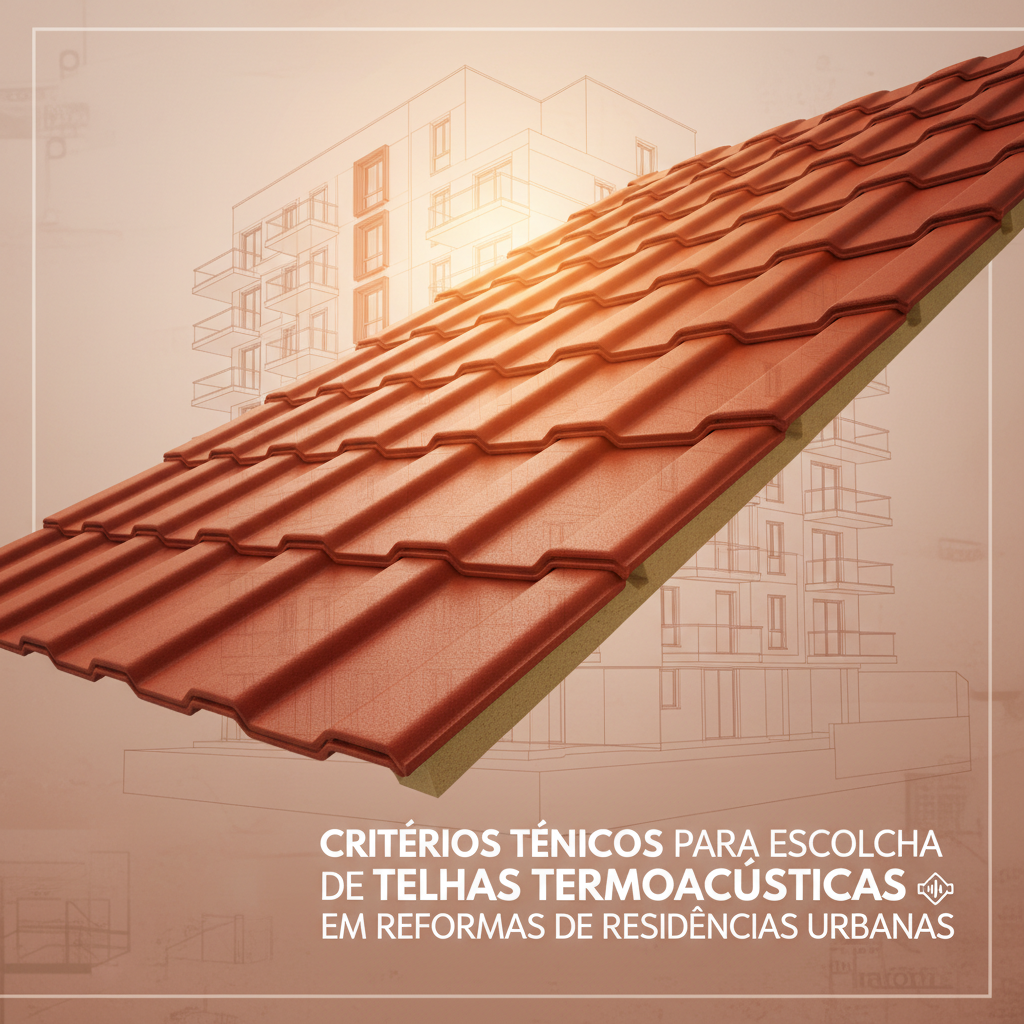 Critérios técnicos para escolha de telhas termoacústicas em reformas de residências urbanas