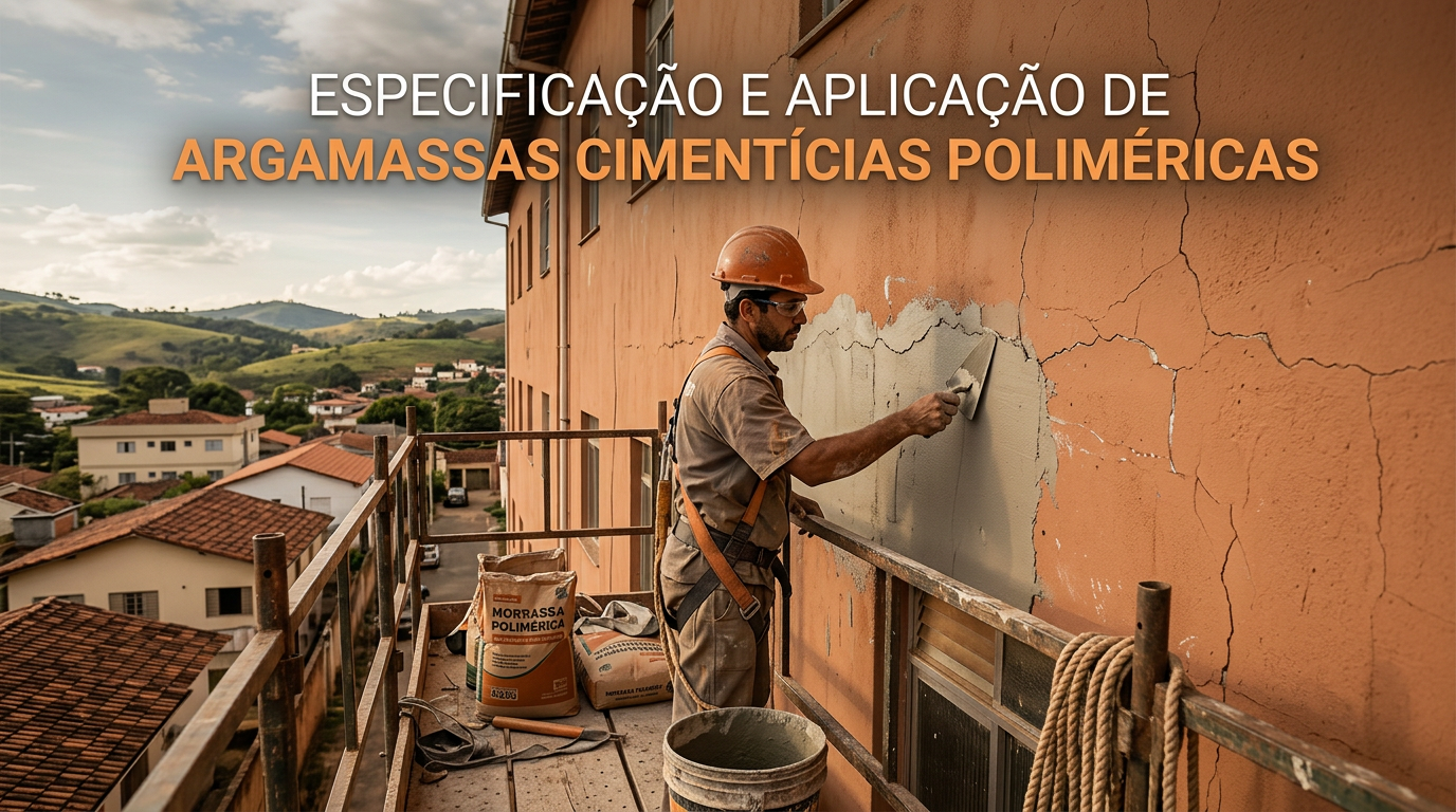 Especificação e aplicação de argamassas cimentícias poliméricas em fachadas de edifícios residenciais de múltiplos pavimentos com fissuras ativas