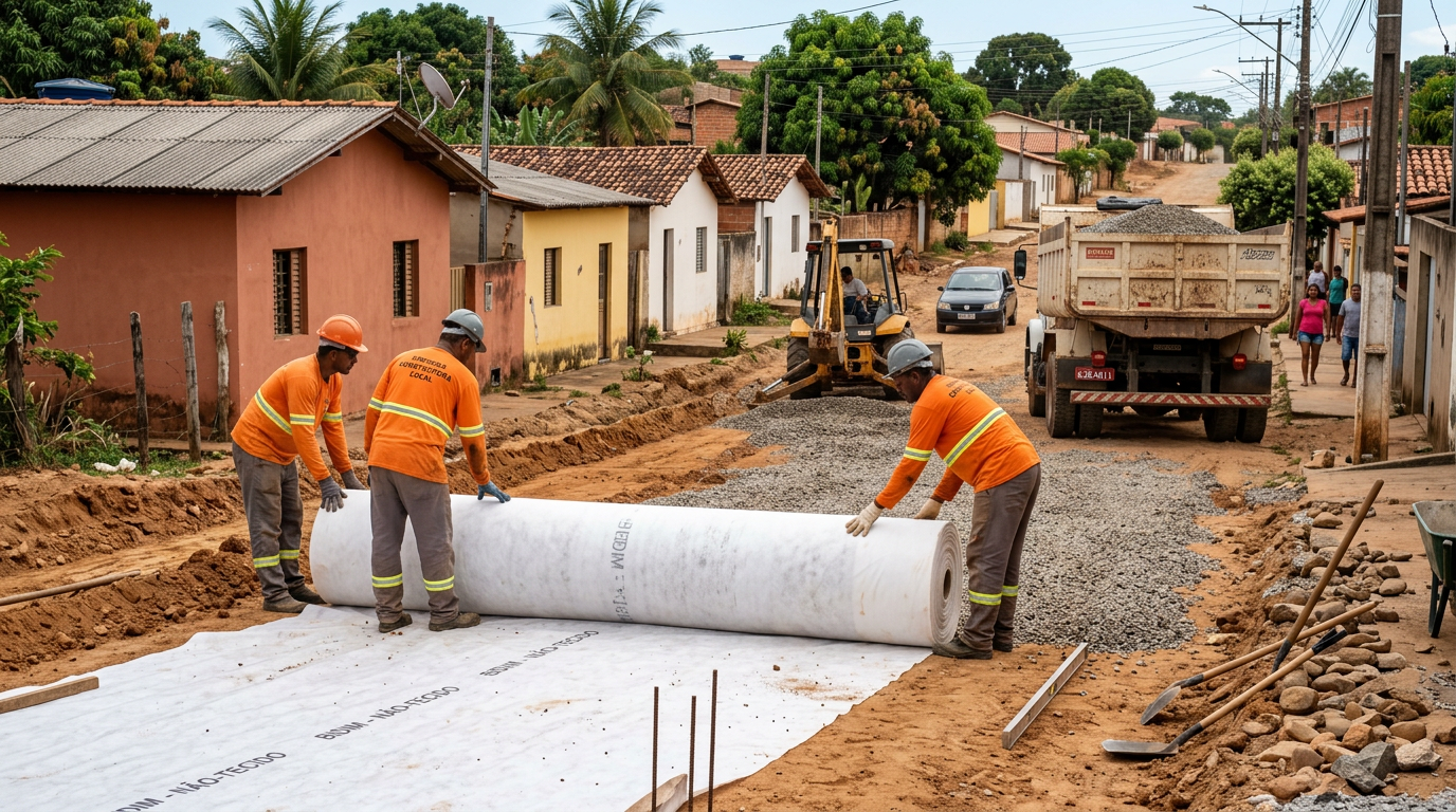 Especificação e aplicação de geotêxteis não-tecidos para reforço de subleito em obras viárias urbanas com tráfego pesado