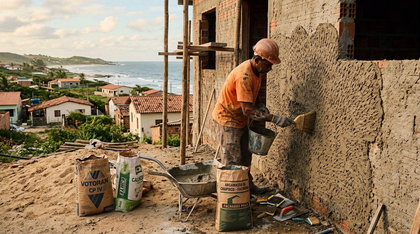 Especificação e controle de fissuração em argamassas de chapisco para fachadas de edifícios residenciais em áreas litorâneas com forte ação da maresia