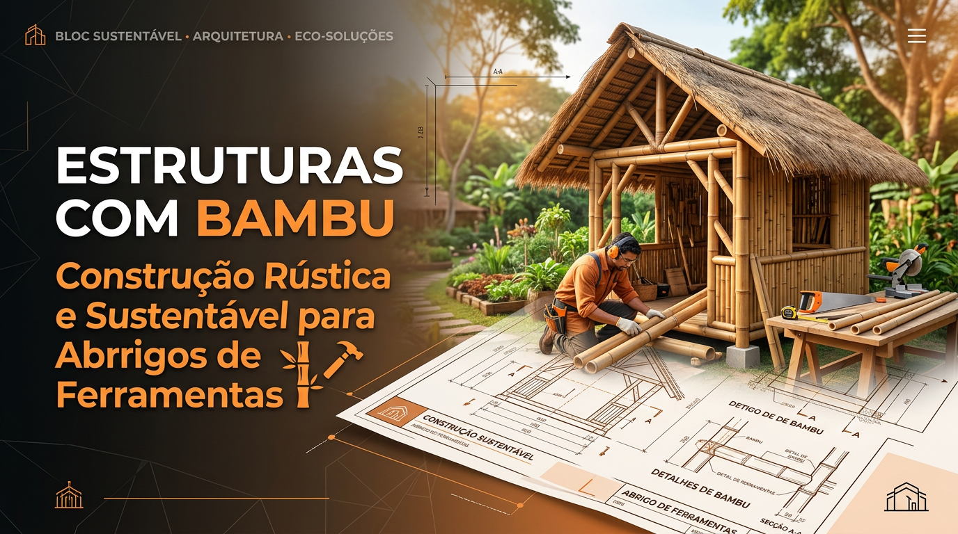 Estruturas com Bambu: Construção Rústica e Sustentável para Abrigos de Ferramentas
