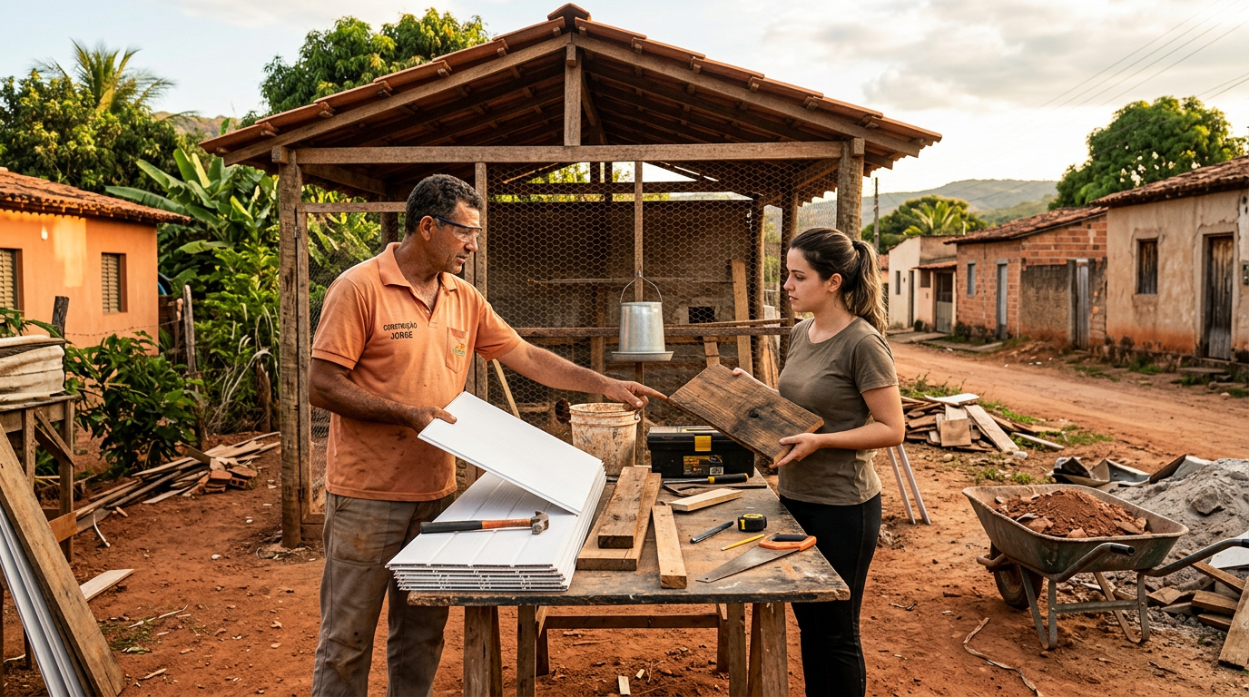 Forro PVC ou Madeira no Galinheiro: Qual Proteger Mais contra o Calor e a Umidade?