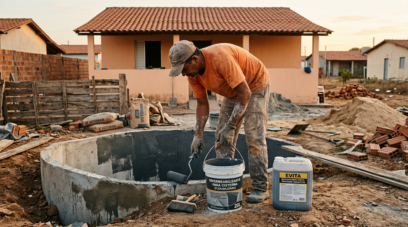 Impermeabilização de Cisterna de Concreto: Onde o Produto Ajuda a Evitar Rachaduras e Mofo?