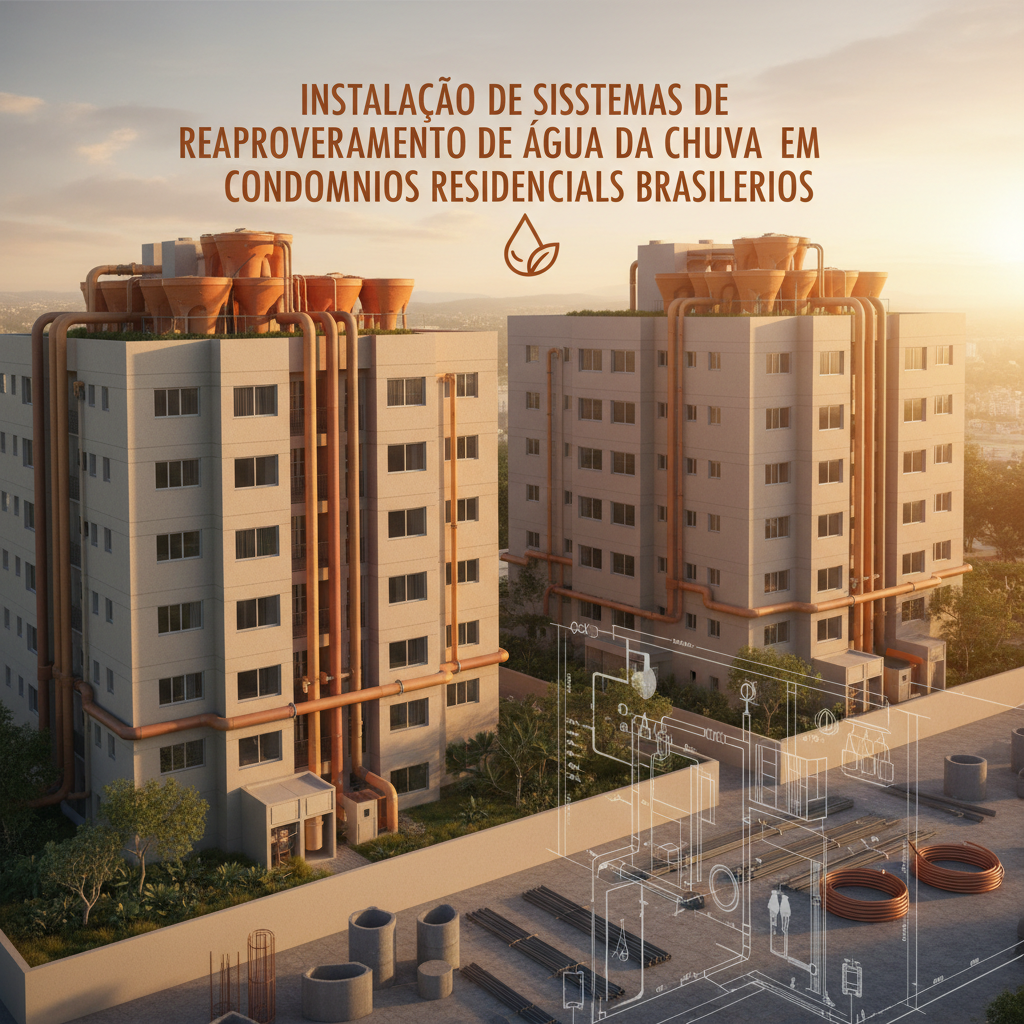 Instalação de sistemas de reaproveitamento de água da chuva em condomínios residenciais brasileiros