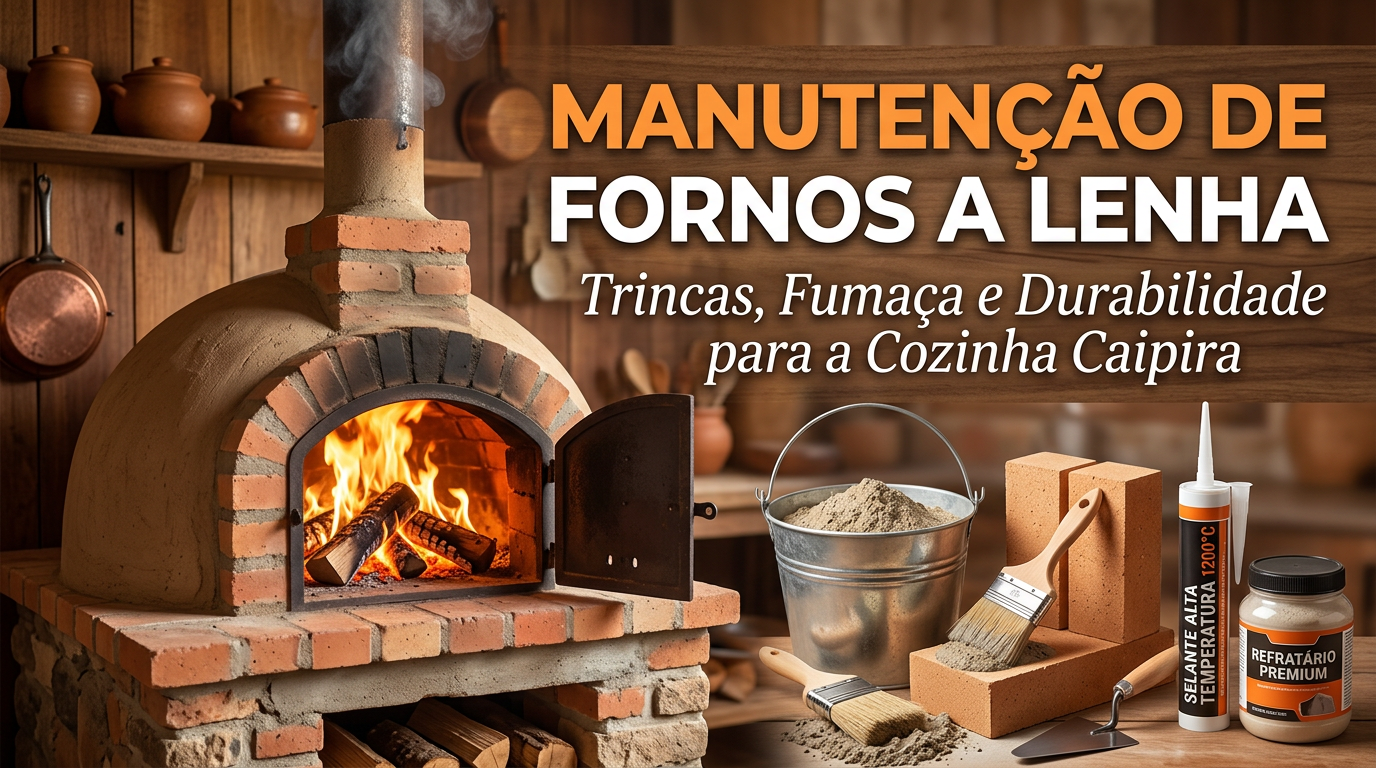 Manutenção de Fornos a Lenha: Trincas, Fumaça e Durabilidade para a Cozinha Caipira