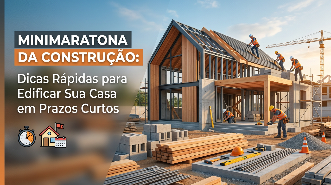 Minimaratona da Construção: Dicas Rápidas para Edificar Sua Casa em Prazos Curtos