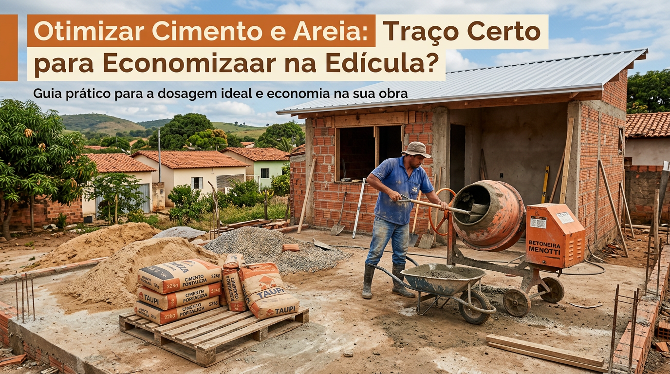 Otimizar Cimento e Areia: Traço Certo para Economizar na Edícula?
