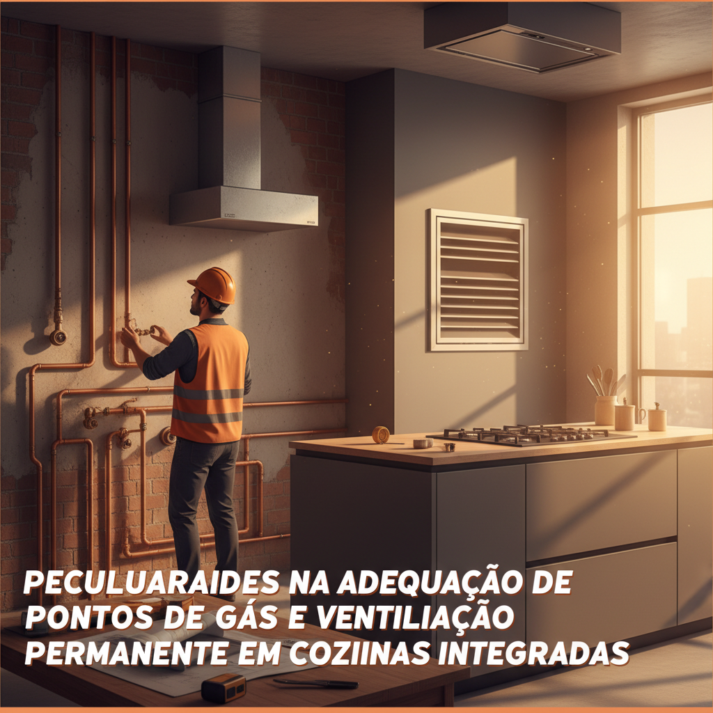 Peculiaridades na adequação de pontos de gás e ventilação permanente em cozinhas integradas