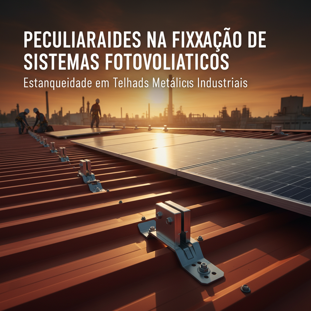 Peculiaridades na fixação de sistemas fotovoltaicos em telhados metálicos para garantir a estanqueidade em áreas industriais