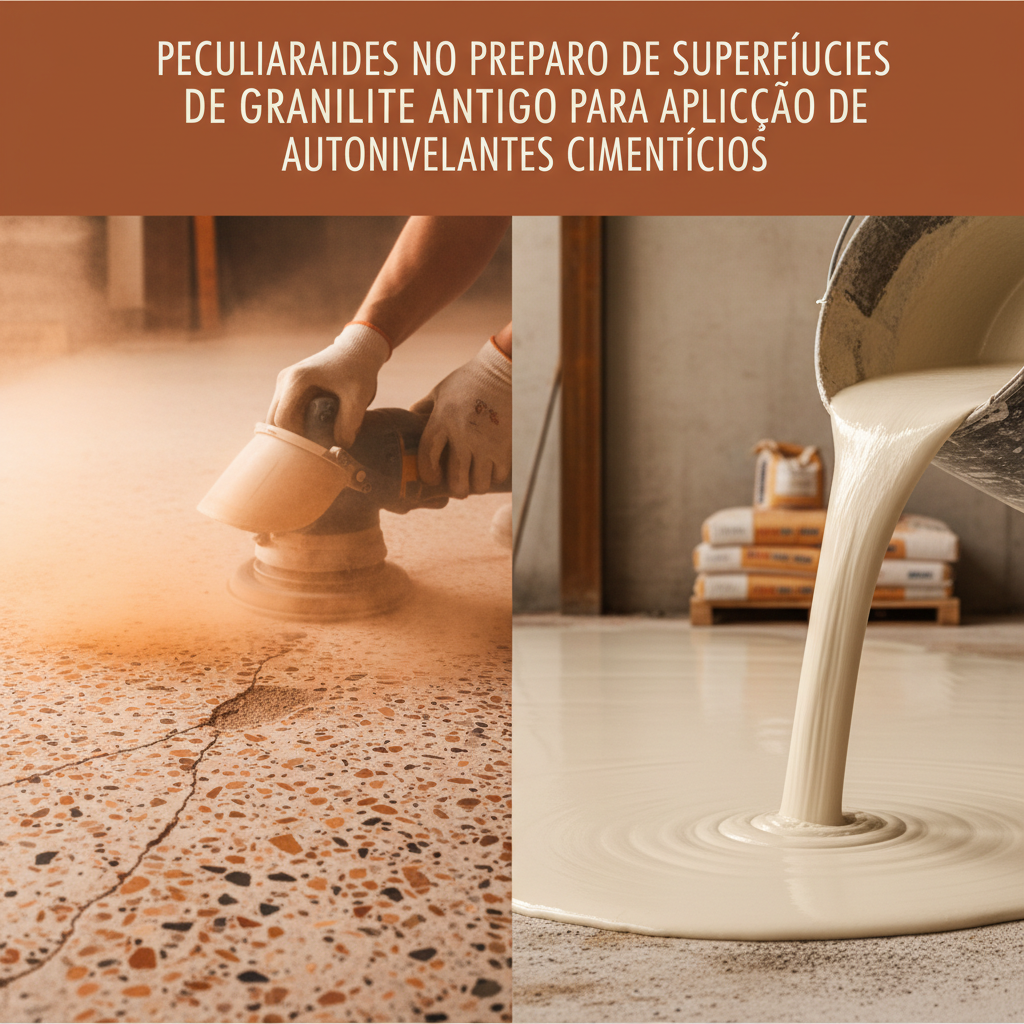 Peculiaridades no preparo de superfícies de granilite antigo para aplicação de autonivelantes cimentícios
