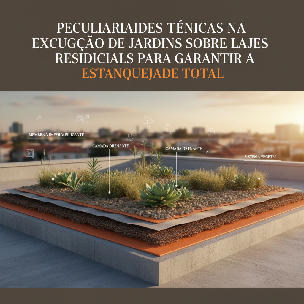 Peculiaridades técnicos na execução de jardins sobre lajes residenciais para garantir a estanqueidade total