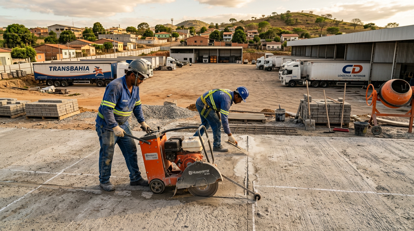 Planejamento e execução de juntas de dilatação em pavimentos de concreto de pátios de manobra de centros de distribuição logísticos