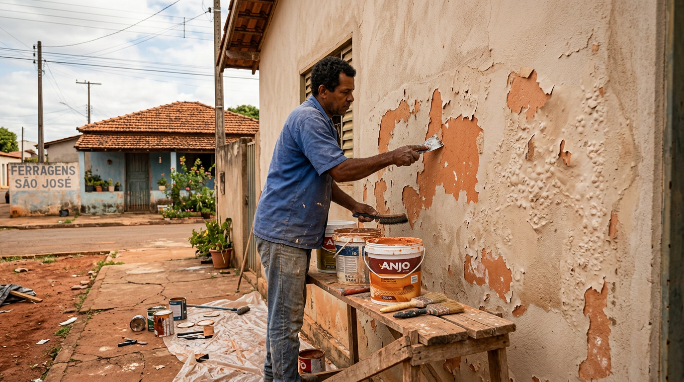 Por que a pintura da parede bolha e descasca após a chuva?