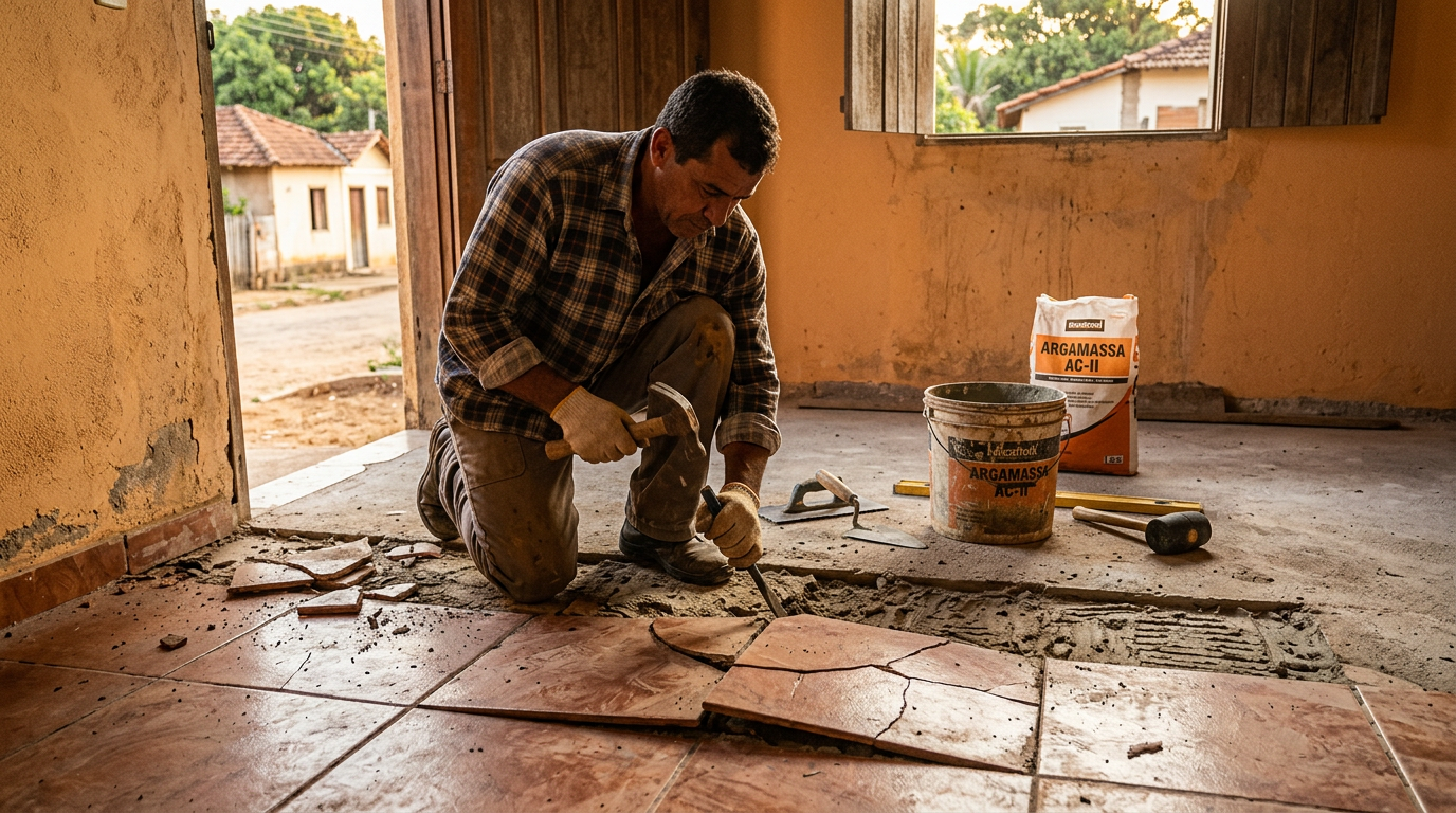Por que o piso cerâmico estufa e solta em residências antigas?