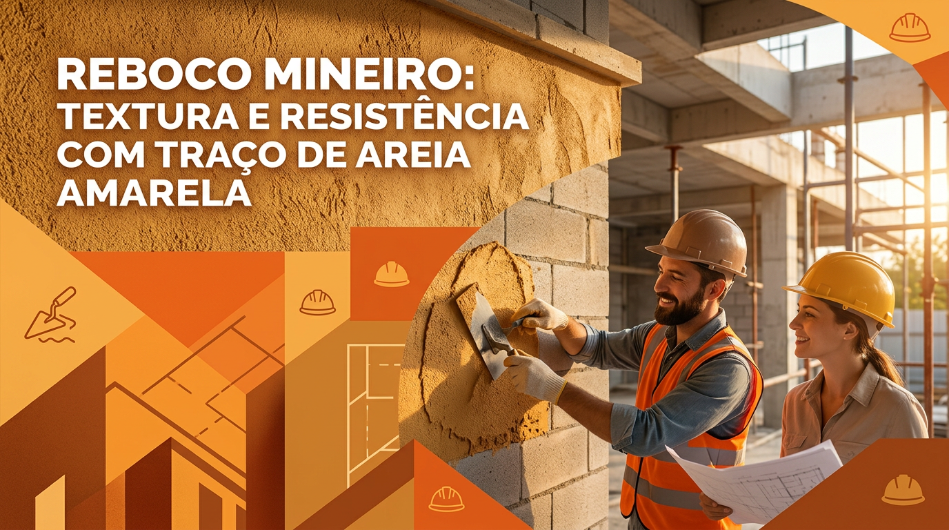 Reboco Mineiro: Textura e Resistência com Traço de Areia Amarela