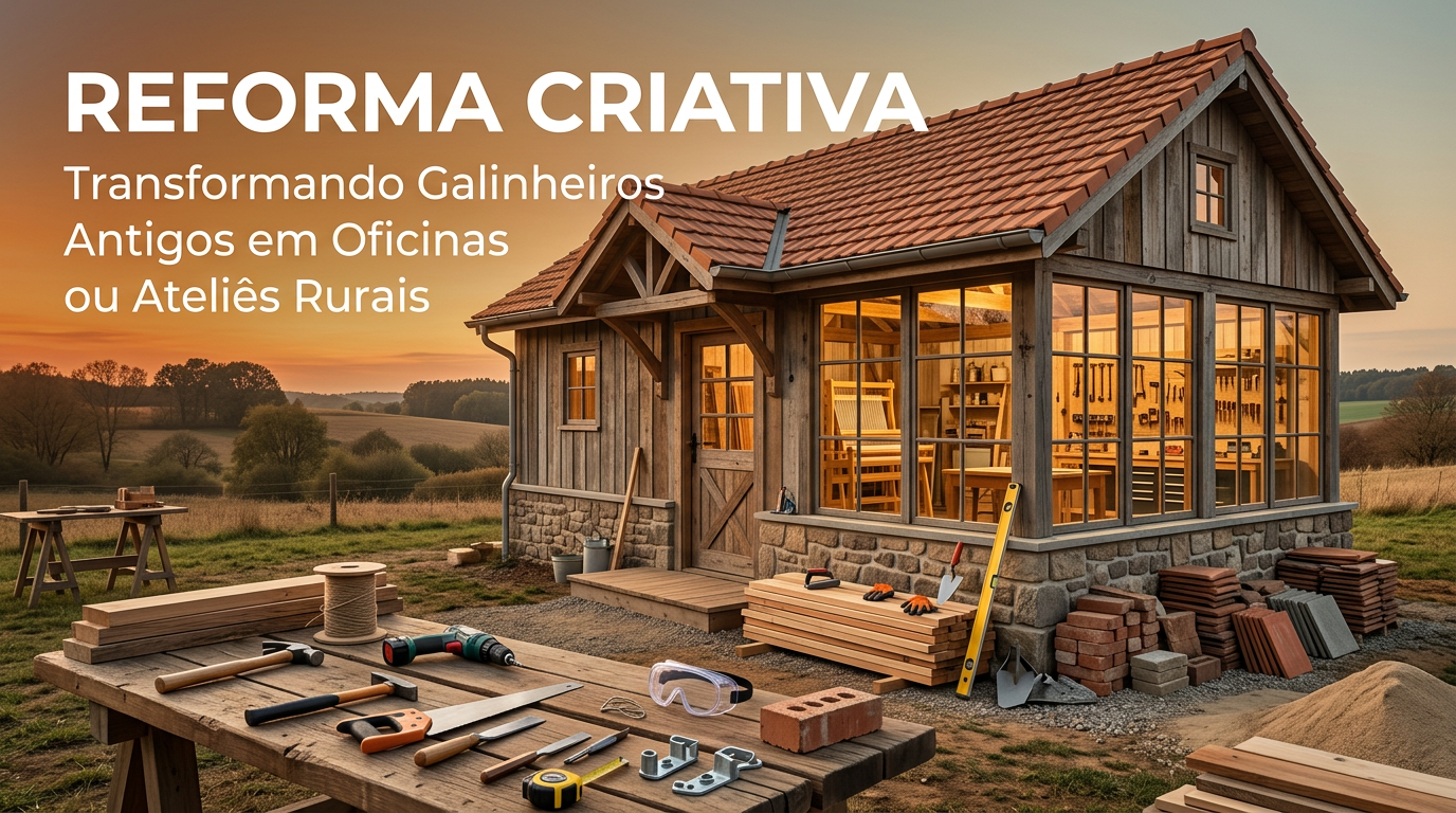 Reforma Criativa: Transformando Galinheiros Antigos em Oficinas ou Ateliês Rurais