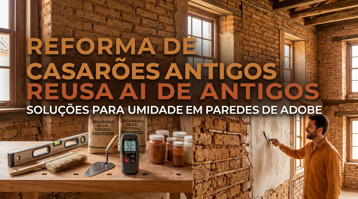Reforma de Casarões Antigos: Soluções para Umidade em Paredes de Adobe
