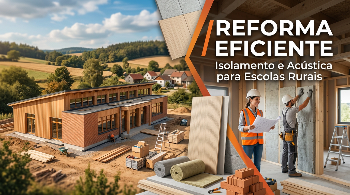 Reforma Eficiente: Isolamento e Acústica para Escolas Rurais