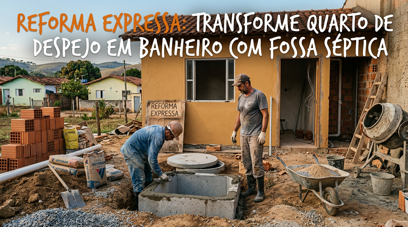 Reforma Expressa: Transforme Quarto de Despejo em Banheiro com Fossa Séptica