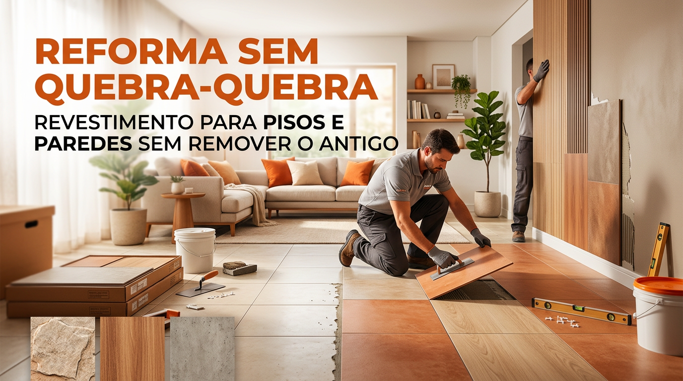 Reforma sem quebra-quebra: revestimento para pisos e paredes sem remover o antigo