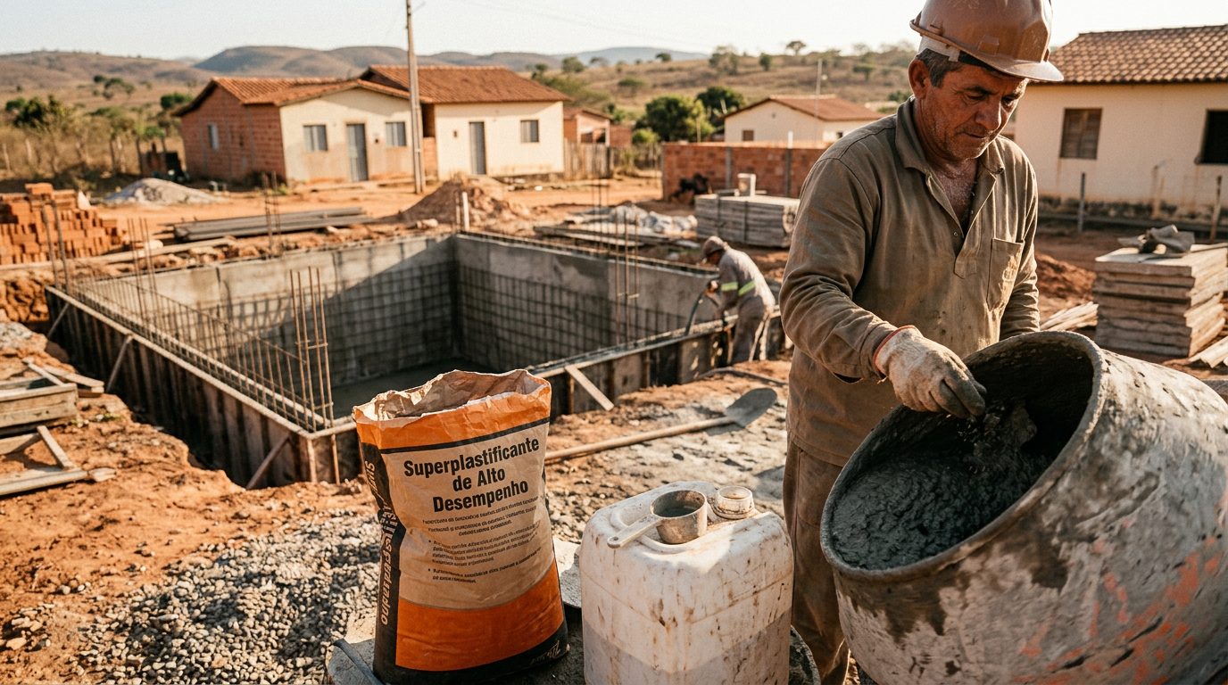 Seleção e aplicação de aditivos superplastificantes para concretos de alto desempenho em estruturas de contenção de reservatórios de água pluvial subterrâneos