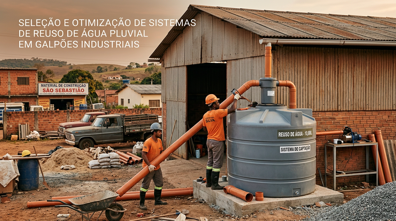 Seleção e otimização de sistemas de reuso de água pluvial em galpões industriais com alta demanda de processo