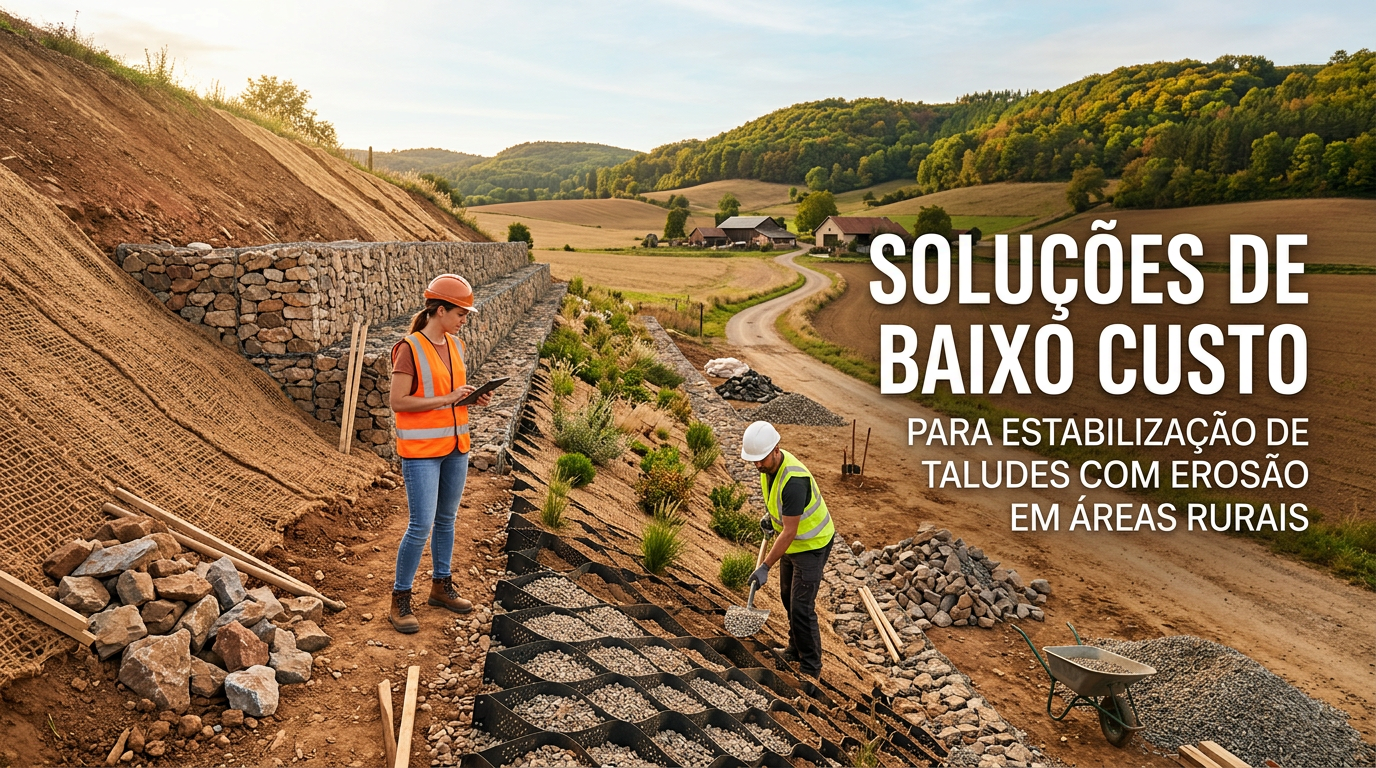 Soluções de Baixo Custo para Estabilização de Taludes com Erosão em Áreas Rurais