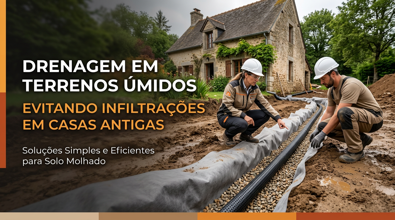 Soluções Simples para Drenagem em Terrenos Úmidos: Evitando Infiltrações em Casas Antigas