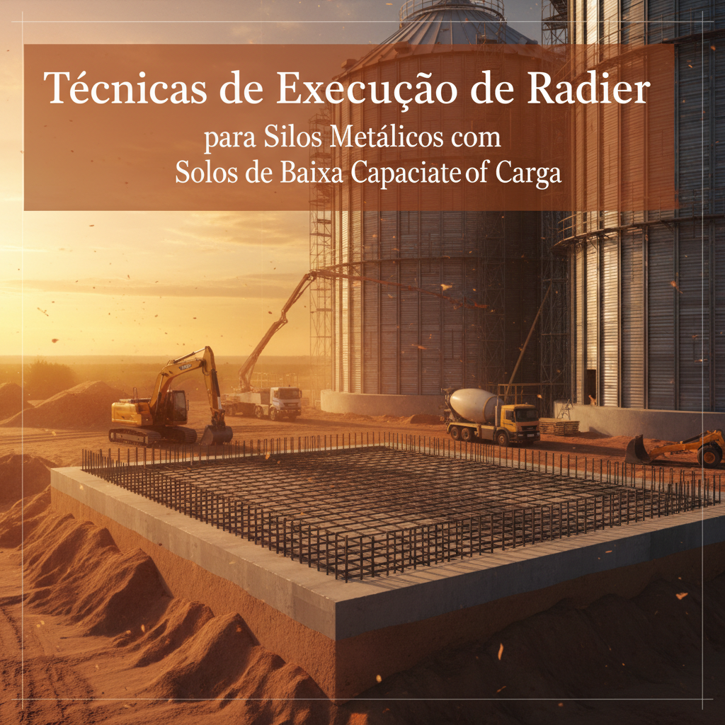 Técnicas de execução de radier para silos metálicos em fazendas com solos de baixa capacidade de carga