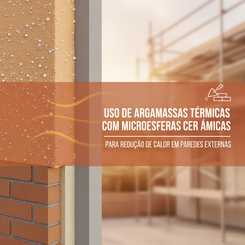 Uso de argamassas térmicas com microesferas cerâmicas para redução de calor em paredes externas