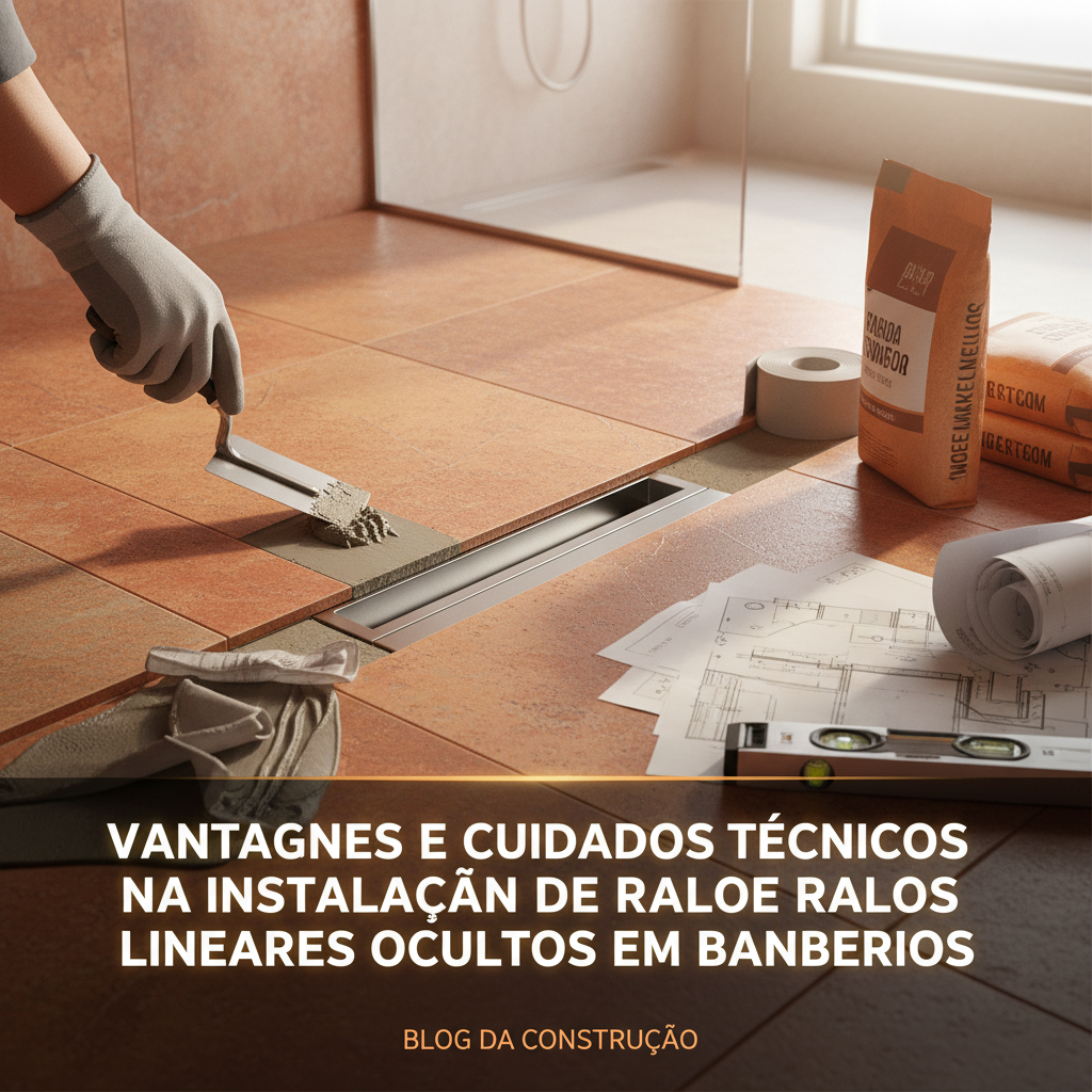 Vantagens e cuidados técnicos na instalação de ralos lineares ocultos em banheiros